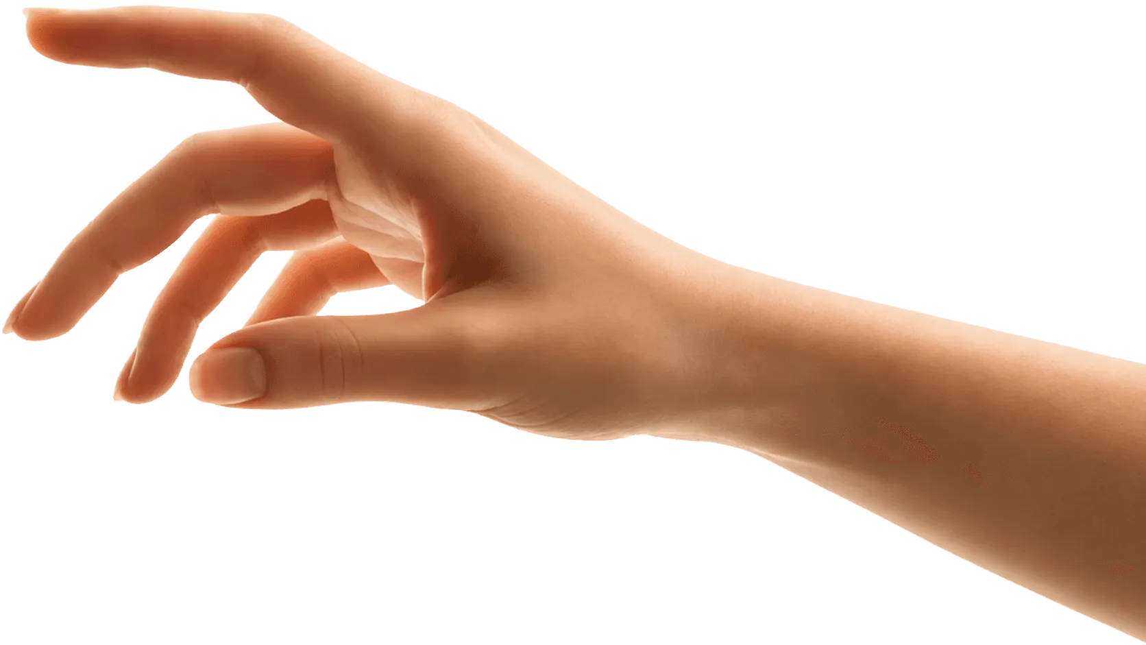 Human Hand Reaching For Right Side